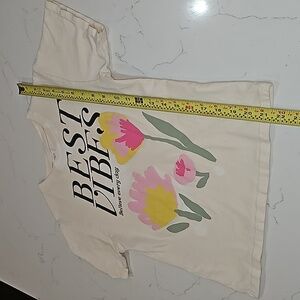 Zara Girls T-Shirt 9-10 Best Vibes